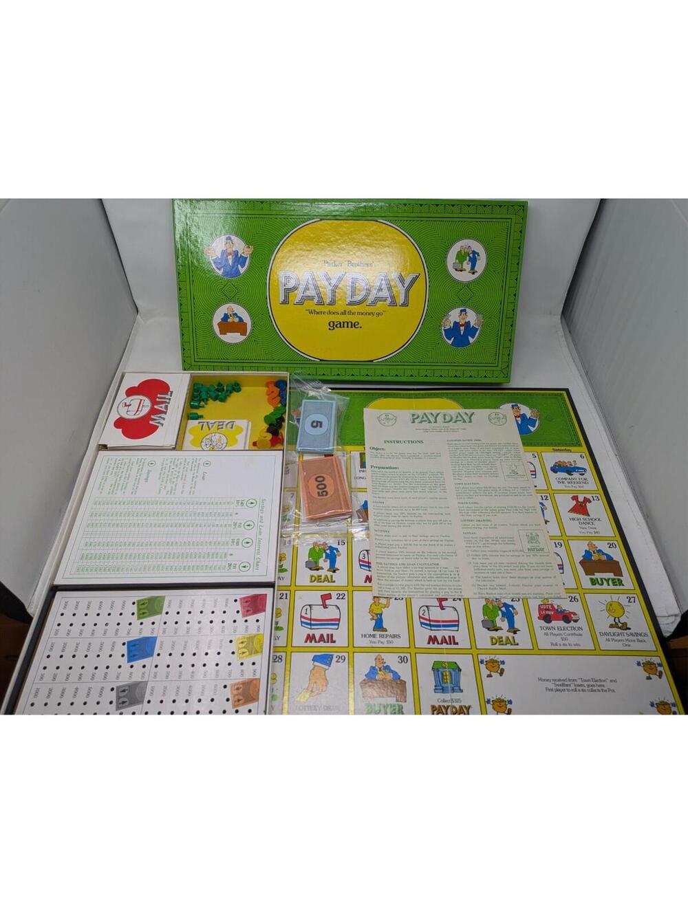 Vintage PayDay  1974 Parker Brothers Boardgame Made Canada Complete